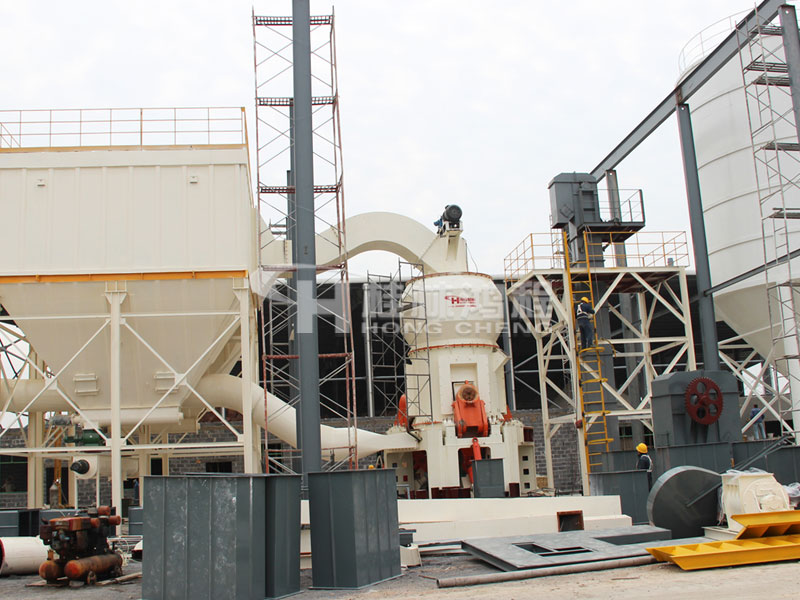 大理石結(jié)晶粉，磨粉生產(chǎn)線，立式磨粉機，大理石磨粉機，立磨，磨粉設(shè)備，磨粉機械，桂林鴻程