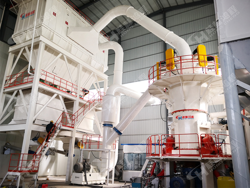 1200目鉀長石超細磨粉機生產(chǎn)線:HLMX超細立磨